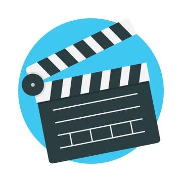 Clapperboard icon vector Stock-Illustration