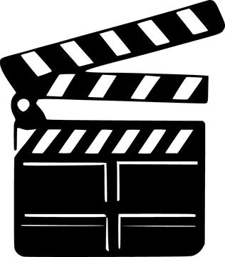 Clapperboard icon vector symbol design illustration 库存插图