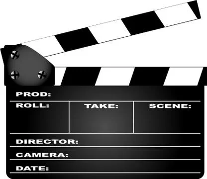 Clapperboard Stock Illustration