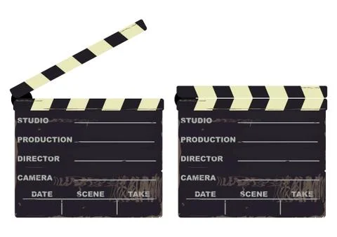Clapperboard Stock Illustration