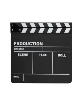 Clapperboard isolated Stock Photos