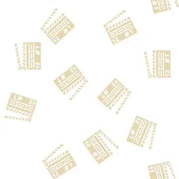 Clapperboard tool glyph vector seamless pattern Stock Illustration