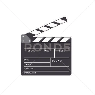 Clapperboard vector Stock Illustration