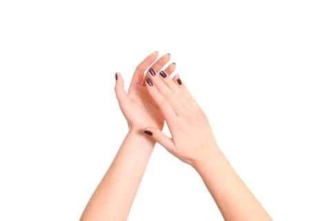 Clapping! Female hands clapping Stock Photos