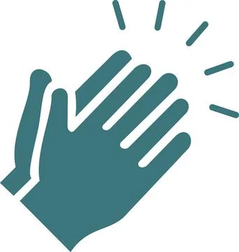 Clapping Hands Applause Congratulations Ovation Icon Stock Illustration