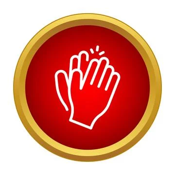 Clapping hands bringing applause and appreciation concept Stock Illustration