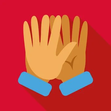 Clapping hands demonstrating appreciation and praise gesture Stock Illustration