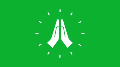 Clapping hands icon animation video Stock Footage 330523976