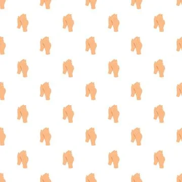 Clapping hands pattern showing applause and celebration Stock Illustration
