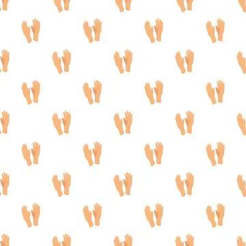 Clapping hands pattern showing applause and appreciation Stock Illustration