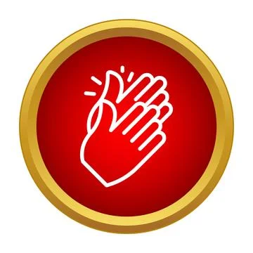 Clapping hands representing applause success and appreciation Stock Illustration