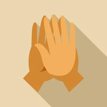 Clapping hands showing applause and ovation gesture Stock Illustration