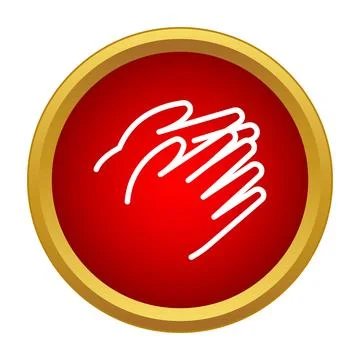 Clapping hands showing applause and appreciation icon Stock Illustration