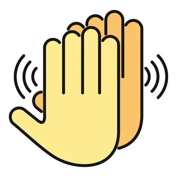 Clapping hands showing applause, celebration, and appreciation Stock Illustration