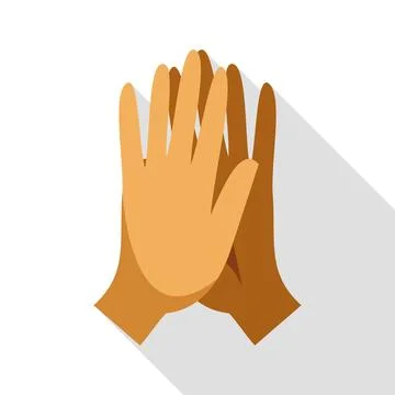 Clapping hands showing applause, support and diversity concept Stock Illustration