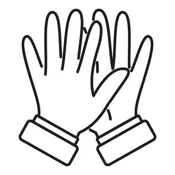 Clapping hands showing appreciation and approval icon Illustrazione stock