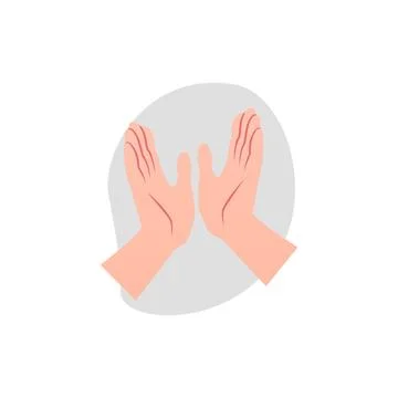 Clapping hands. Vector design of applause in cartoon style. Stock Illustration