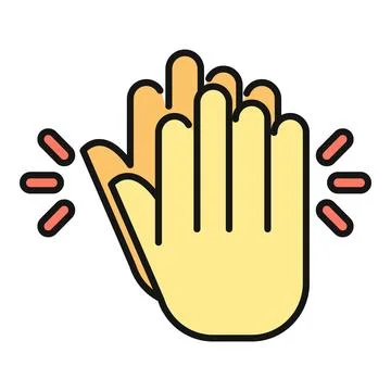 Clapping hands vector illustration showing applause and appreciation Stock Illustration