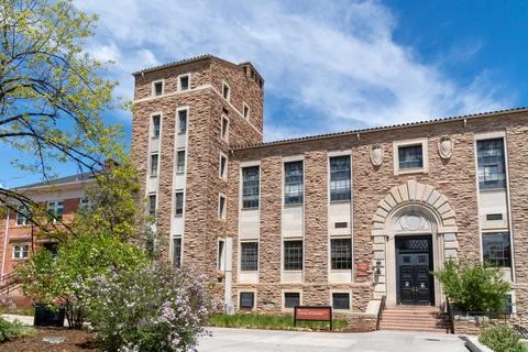Clare Small Arts and Sciences Building at he University of Colorado at Boulde Stock Photos