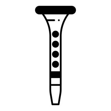 Clarinet Dualtone Icon Stock Illustration