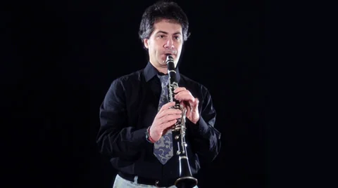 Clarinet player 스톡 동영상 30506892