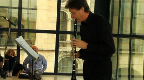 Clarinet Player Stock Footage 37161168