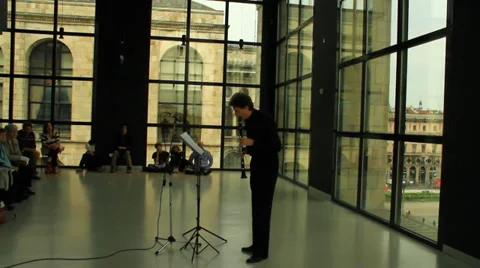 Clarinet Player  Stock Footage 37161250