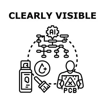 Clarity visibility concept for detecting harmful substances Stock Illustration