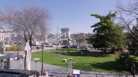 Clark Adam Square, Buda, Budapest 動画素材 83667121