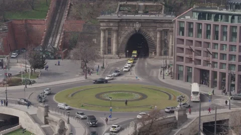 Clark Adam Square - Budapest Stock Footage 231340294