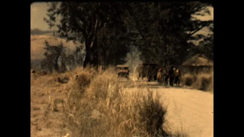 Clark Air Base Fires 1946 Stock Footage 126850030