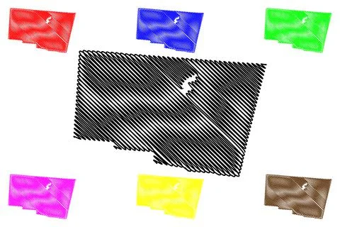Clark County, Ohio State (U.S. county, United States of America, USA, U.S., U Stock Illustration