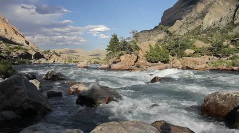  Clarks Fork Canyon hd Stock Footage 1218483