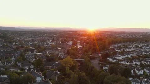 Clarkston at Sunset Stock-Footage 196243513