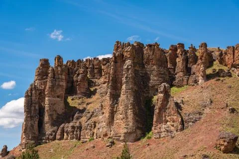 Clarno Unit Rocks Stock Photos