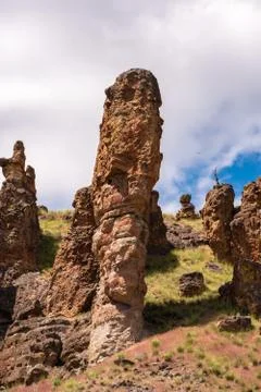Clarno Unit Rocks Stock Photos