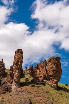 Clarno Unit Rocks Foto stock