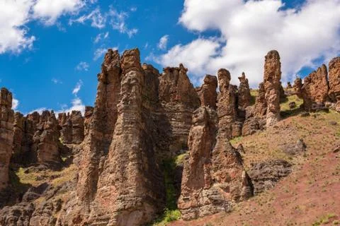 Clarno Unit Rocks Stock Photos