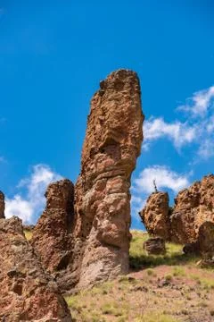 Clarno Unit Rocks Stock Photos