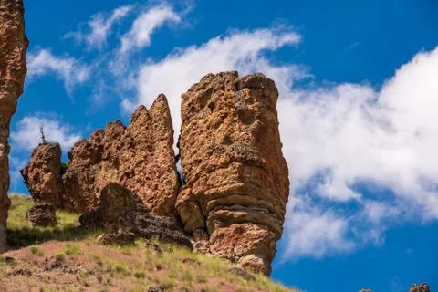 Clarno Unit Rocks Stock Photos