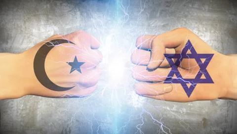 Clash of religion Stock Illustration