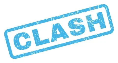 Clash Rubber Stamp Stock Illustration