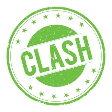 CLASH stamp sign Stock Illustration