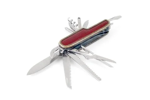 	The clasp-knife with set of blades Stock Photos