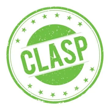 CLASP stamp sign Stock Illustration
