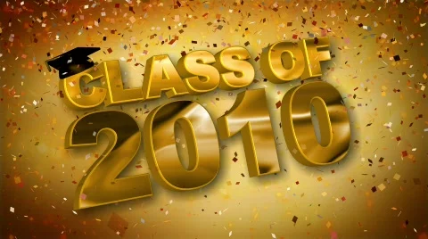 Class of 2010 red hd 스톡 동영상 624341