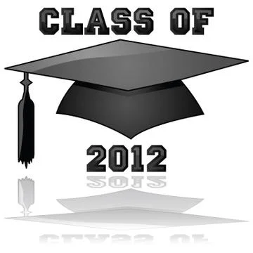 Class of 2012 graduation Illustrazione stock
