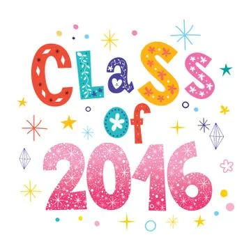 Class of 2016 스톡 일러스트