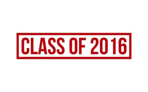 Class of 2016 Rubber Stamp Seal Vector Illustrazione stock