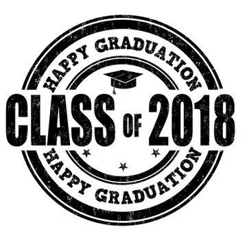 Class of 2018 stamp Stock Photos